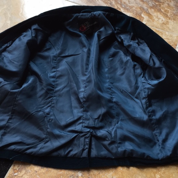 BKE outerwear deep emerald/evergreen velvet /distressed edge - Picture 5 of 7